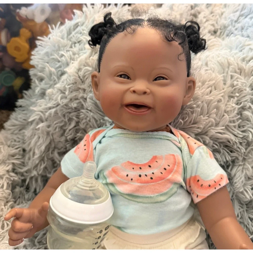 Paradise Galleries-Emma Down Syndrome Awareness Reborn Doll + Extras (NEW)